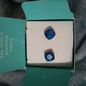 Origami owl royal blue delite clara stud earrings